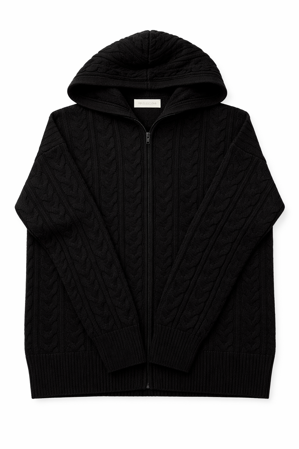 Claude Zip Hoodie Noir