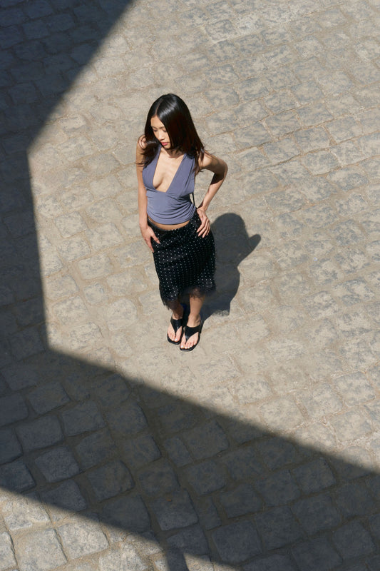Selene Top Grey